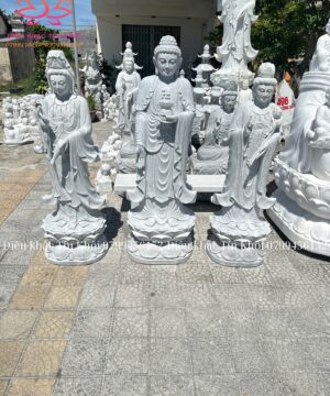Tượng Tây Phương Tam Thánh Bằng Đá