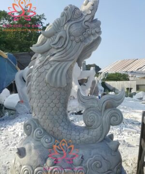 Tượng Cá Chép Hoá Rồng Bằng Đá