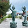 Tượng Phật Đản Sanh Bằng Đá Ấn Độ