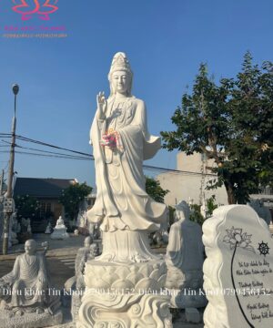 Tượng Quan Thế Âm Bồ Tát Bằng Đá
