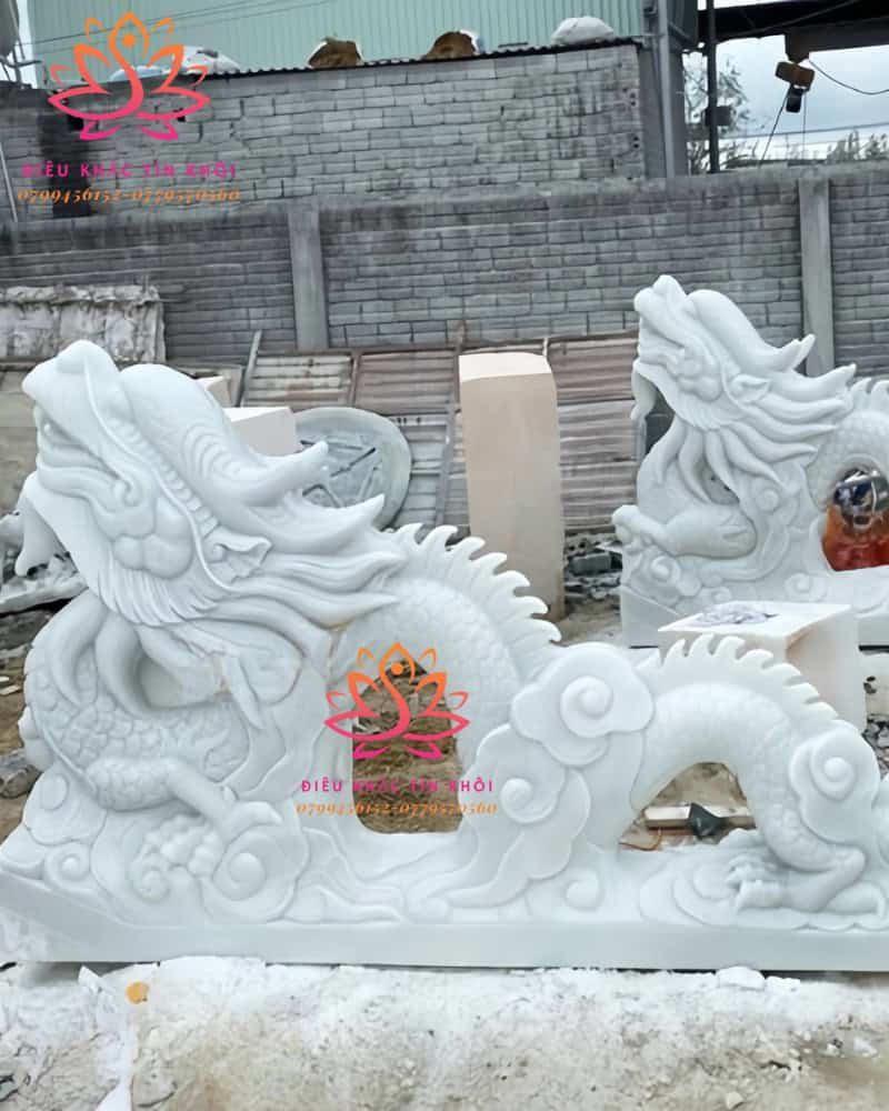 tượng con rồng bằng đá