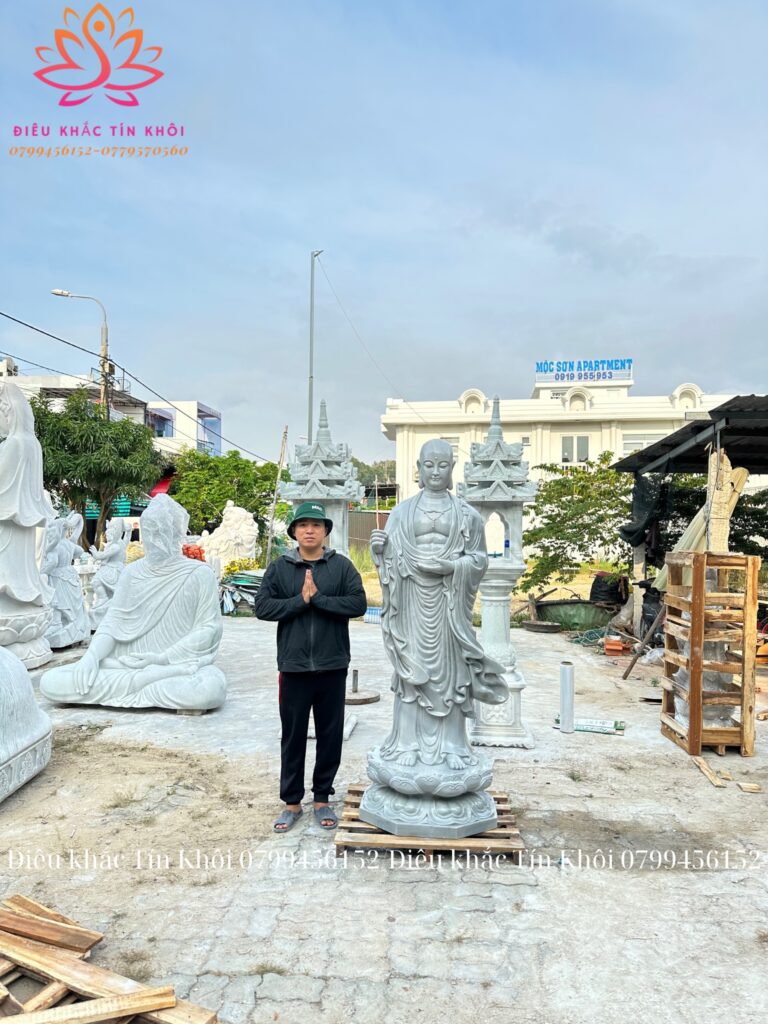 Tượng Địa Tạng Vương Bồ Tát Bằng Đá