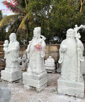 Tượng Phúc Lộc Thọ bằng đá