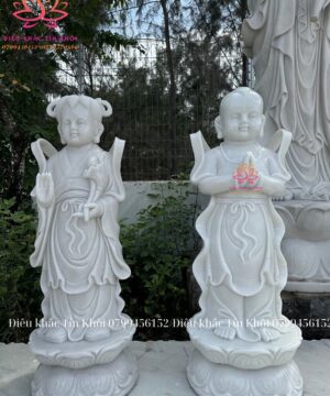 Tượng Kim Đồng Ngọc Nữ bằng đá