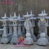 Cặp chân đèn bằng đá