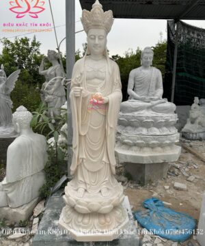 Tượng Địa Tạng Vương Bồ Tát Bằng Đá