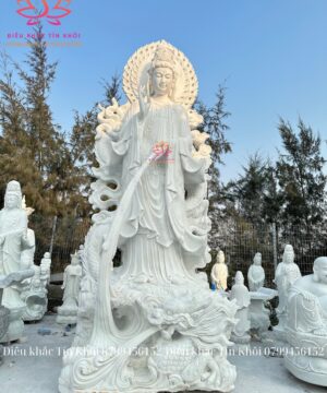  tượng Quan Âm Ngự Long bằng đá