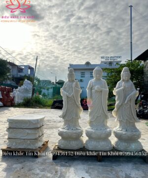 Tượng Tây Phương Tam Thánh bằng đá