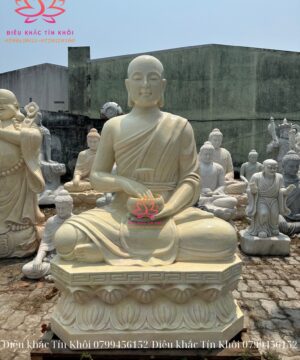 Tượng Phật Sivali Bằng Đá