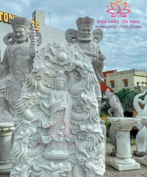 tượng quan âm ngự long