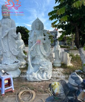 Tượng Quan Âm Ngự Long Bằng Đá