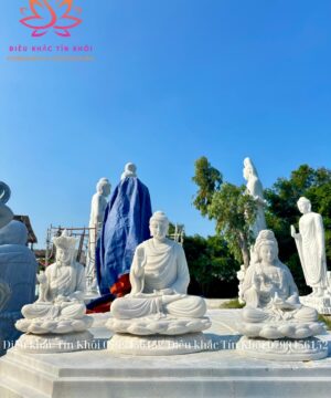 Tượng Tây Phương Tam Thánh Bằng Đá