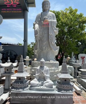 Tượng Phật A Di Đà bằng đá
