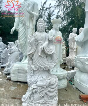 Tượng Quan Âm Ngự Long Bằng Đá