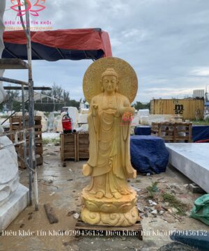 Tượng Phật A Di Đà bằng đá