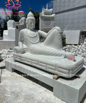 Tượng Phật Nhập Niết Bàn Bằng Đá