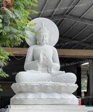 Tượng thích ca mâu ni bằng đá cẩm thạch