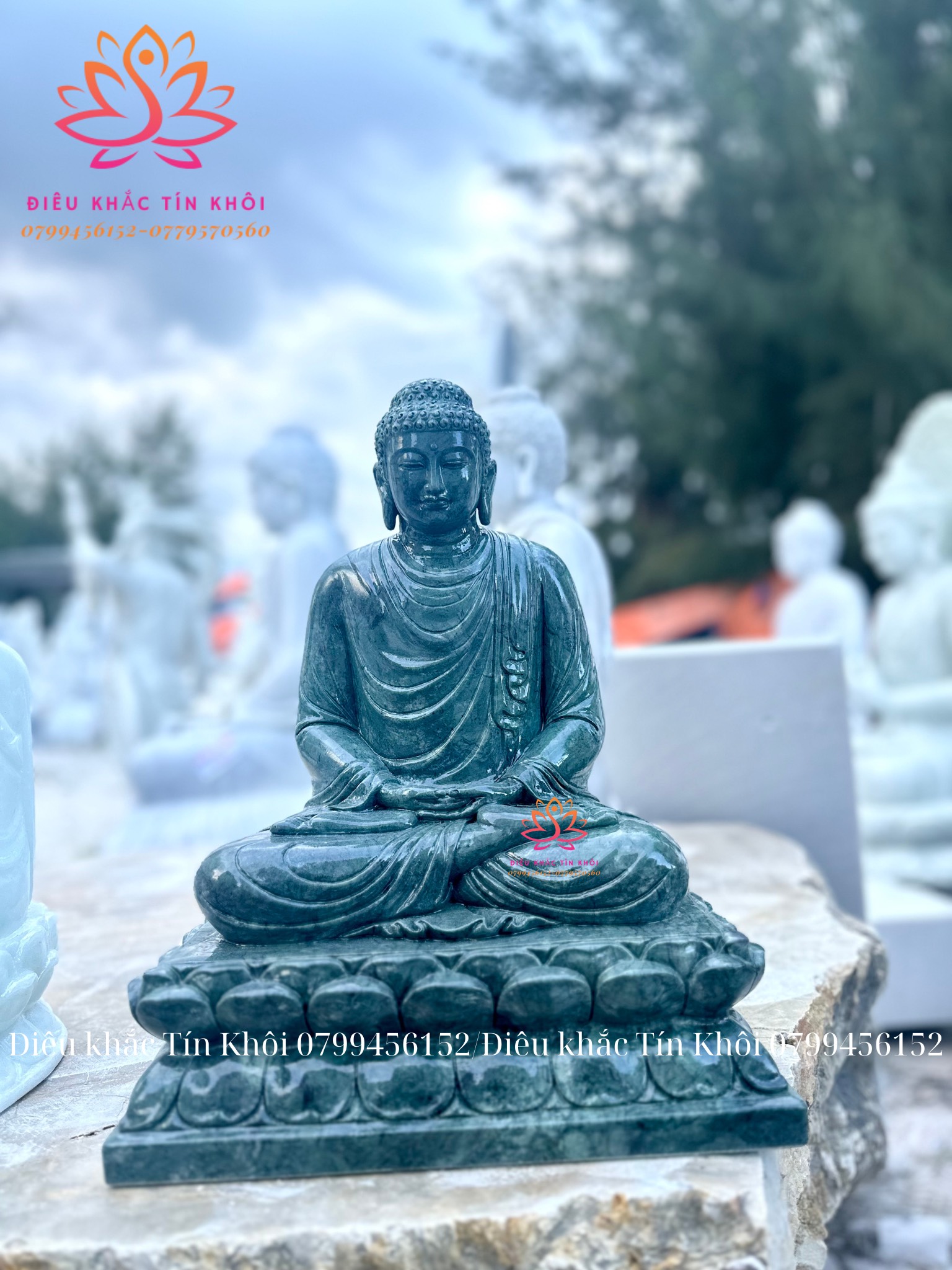 Tượng Phật Thích Ca Mâu Ni Bằng Đá Ấn Độ