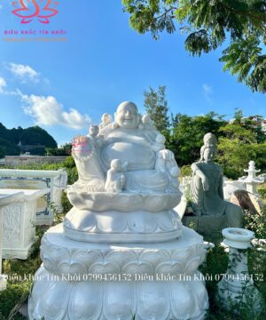 Tượng phật Di Lặc ngũ phúc bằng đá