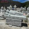Tượng Phật Nhập Niết Bàn Bằng Đá
