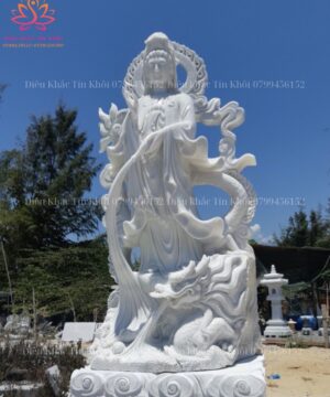 tượng quan âm ngự long