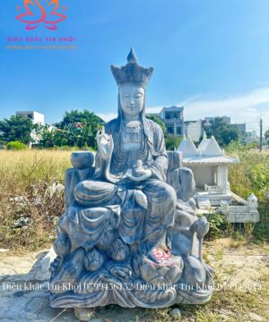 Tượng Địa Tạng Vương Bồ Tát Bầng Đá