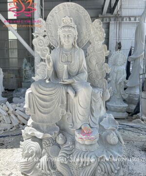 Tượng Quan Âm Tự Tại Bằng Đá