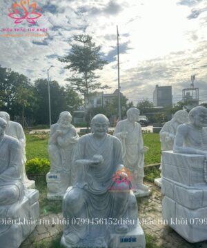 tượng 18 vị La Hán bằng đá