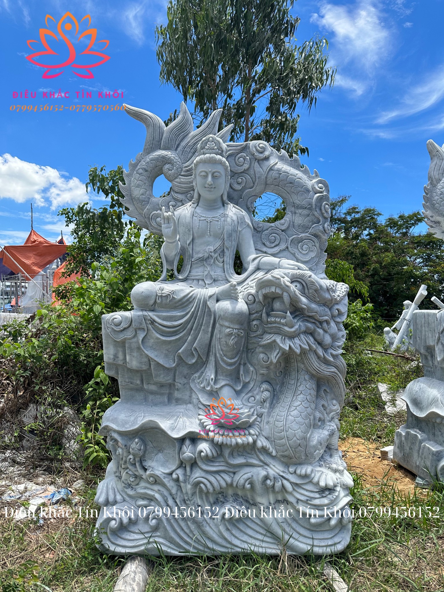 Tượng Quan Âm Tự Tại Bằng Đá Tượng Quan Âm Tự Tại Bằng Đá
