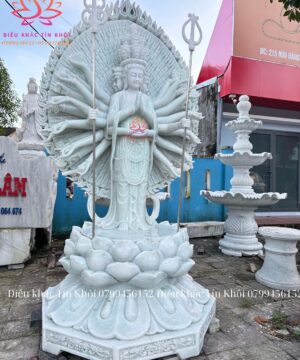 Tượng Quan Âm Nghìn Mắt Nghìn Tay Bằng Đá