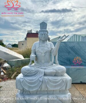 Tượng Quan Âm Tự Tại Bằng Đá