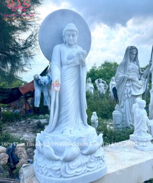   Tượng phật A Di Đà bằng đá