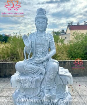 Tượng Quan Âm Tự Tại Bằng Đá