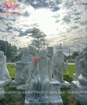 tượng 18 vị La Hán bằng đá