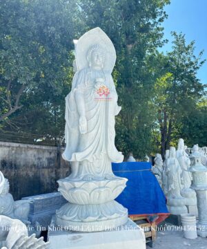   tượng a di đà tam diện bằng đá