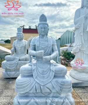 Tượng Quan Âm Tự Tại Bằng Đá