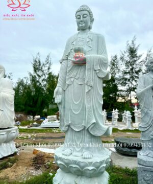 Tượng phật A Di Đà bằng đá