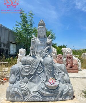 Tượng Quan Âm Tự Tại Bằng Đá