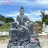 Tượng Quan Âm Tự Tại Bằng Đá