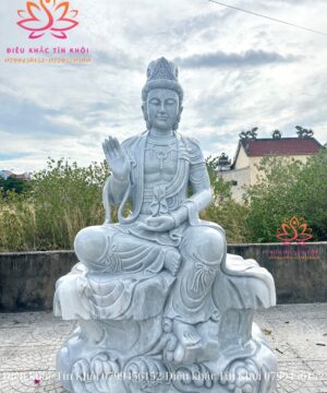 Tượng Quan Âm Tự Tại Bằng Đá
