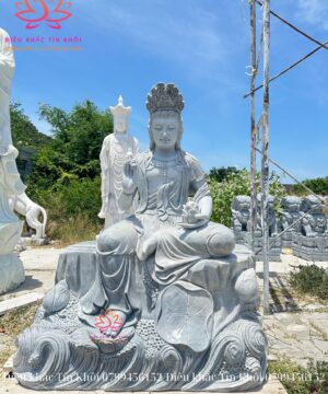Tượng Quan Âm Tự Tại Bằng Đá