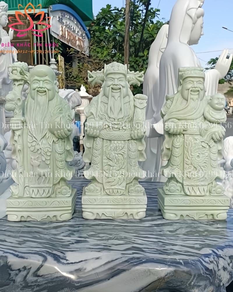 Tượng Phúc Lộc Thọ bằng đá