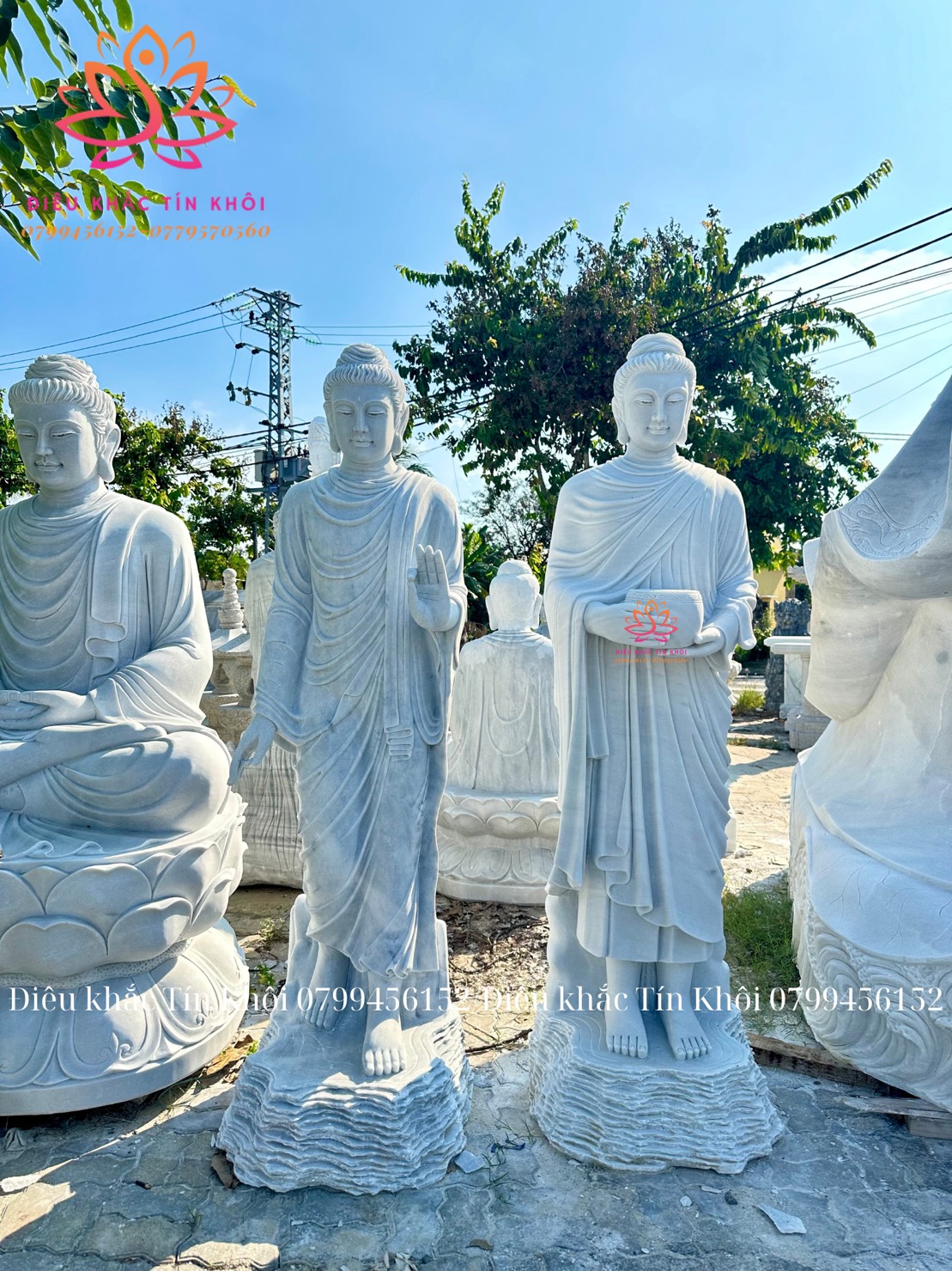 Tượng Bổn Sư Thích Ca Ban Phước Bằng Đá Tượng Bổn Sư Thích Ca Ban Phước Bằng Đá