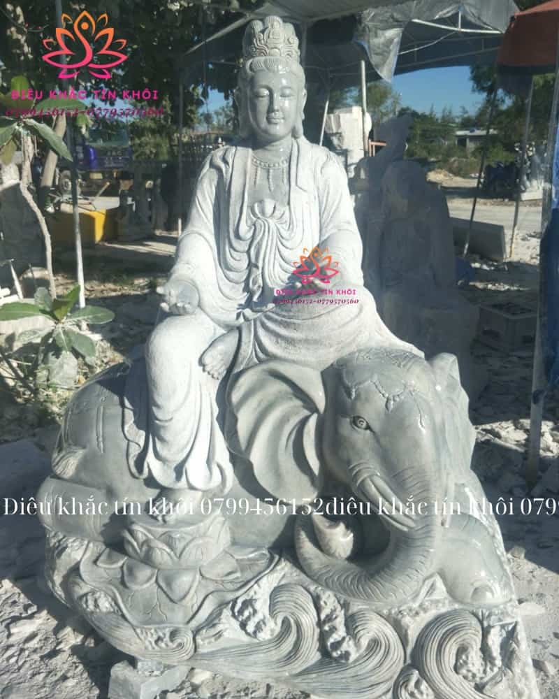 Tượng Văn Thù Và Phổ Hiền Bồ Tát