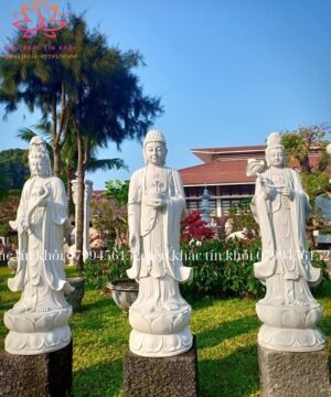 Tượng Tây Phương Tam Thánh bằng đá