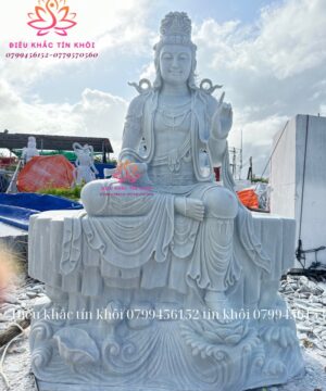 Tượng Quan Âm Tự Tại Bằng Đá
