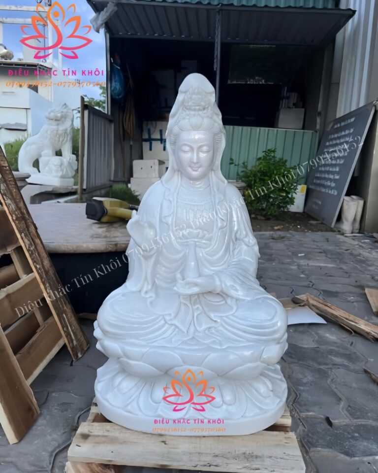 Mẫu tượng mẹ Quan Âm ngồi đẹp