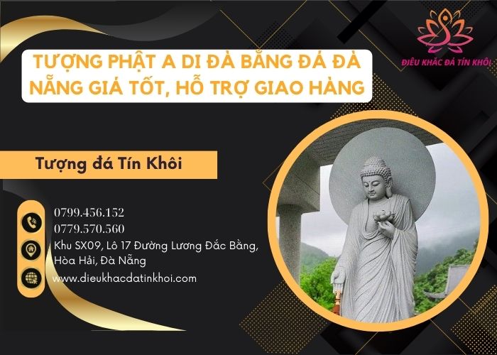 Tượng phật A Di Đà bằng đá Đà Nẵng