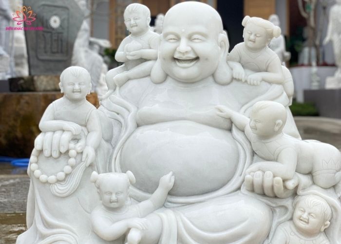 giá tượng phật di lặc bằng đá