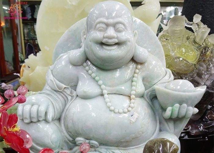 giá tượng phật di lặc bằng đá